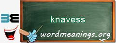 WordMeaning blackboard for knavess